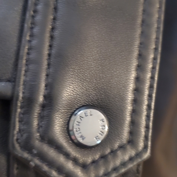 Michael Kors leather jacket black - Picture 7 of 8